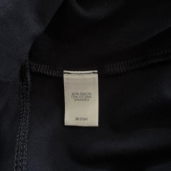 J. Jill Wearever Collection Smooth Fit Slim Leg Navy Blue Stretch Pants Size L - Picture 5 of 5